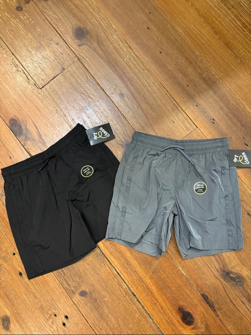 art class Black and Gray Athletic Drawstring Shorts